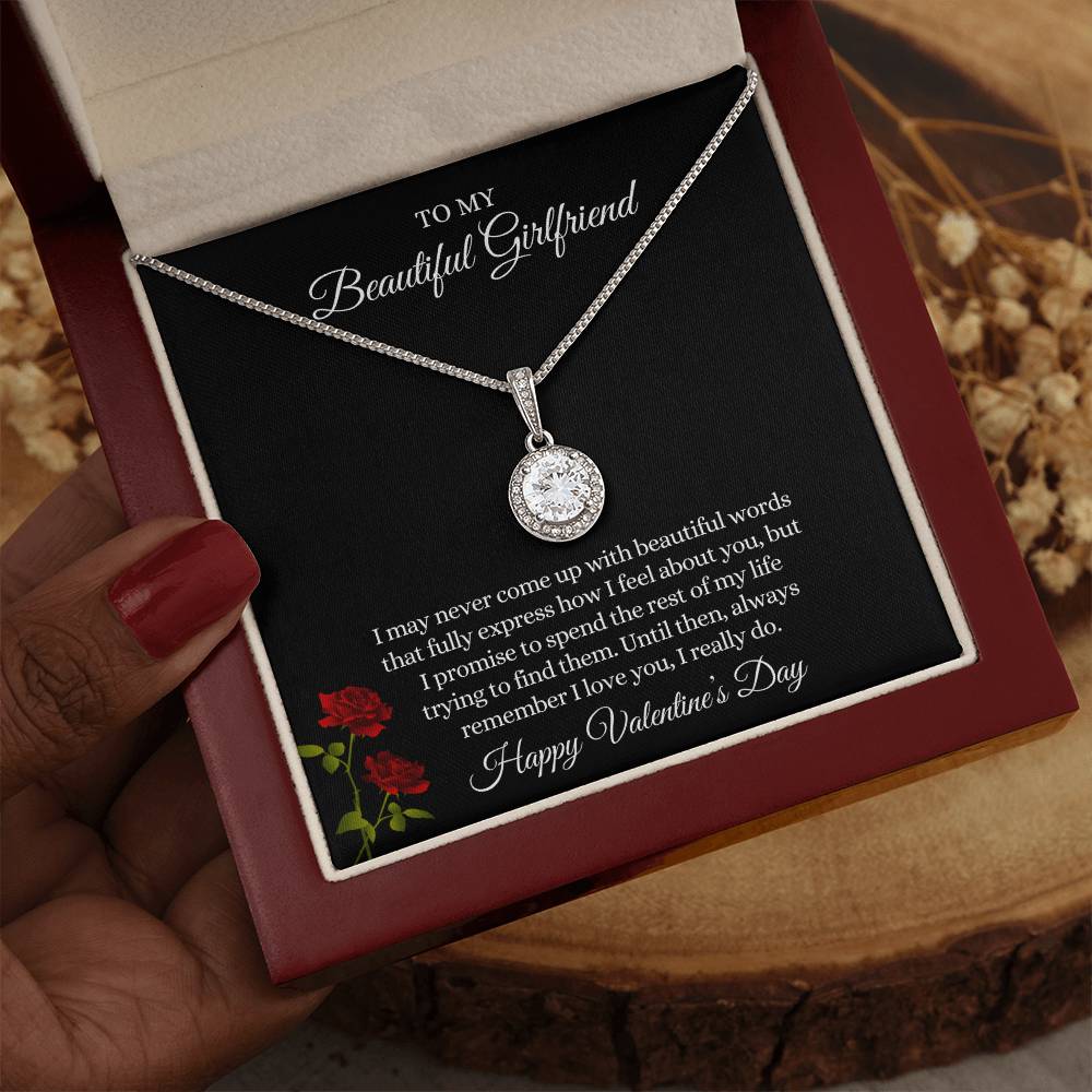 Eternal Hope Necklace with Valentine's Day Message Card for Your Beautiful Girlfriend