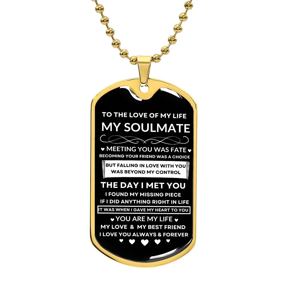 Soulmate - Military Style Necklace
