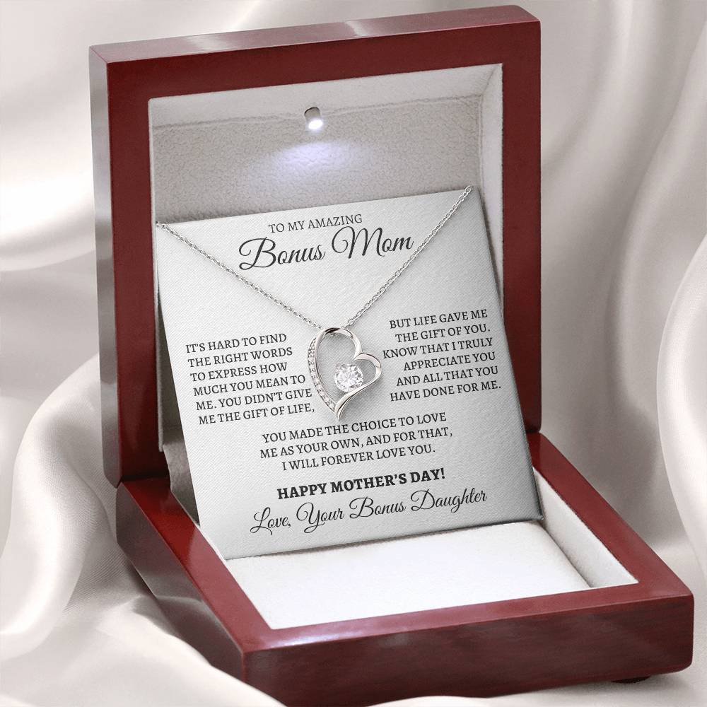 Mother's Day Forever Love Necklace from Bonus Daughter