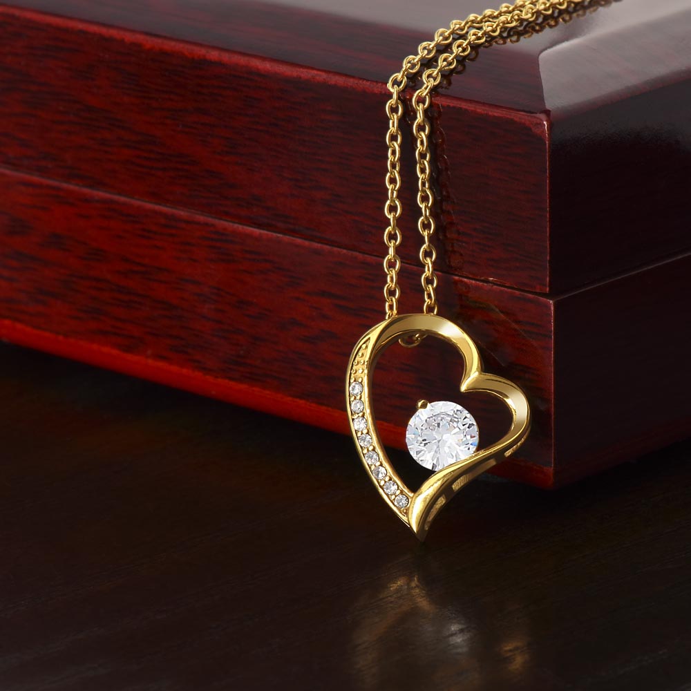 Mother's Day Forever Love Necklace from Bonus Daughter - I Will Forever Love You