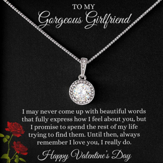 Eternal Hope Necklace with Valentines Message for Girlfriend