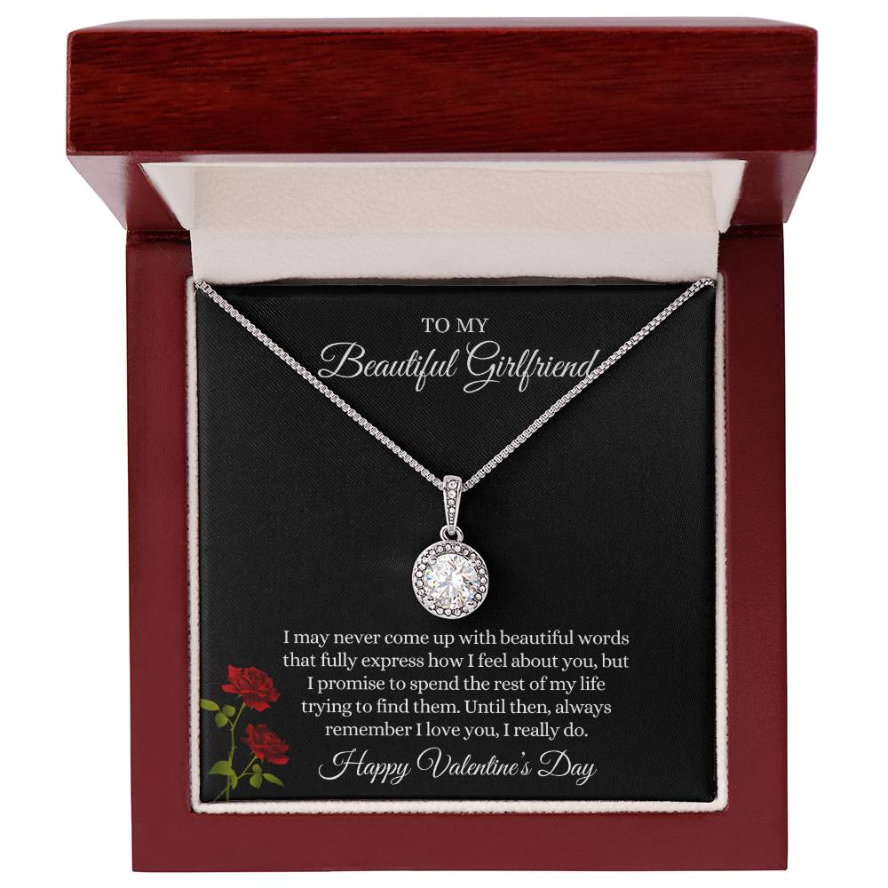 Eternal Hope Necklace with Valentine's Day Message Card for Your Beautiful Girlfriend