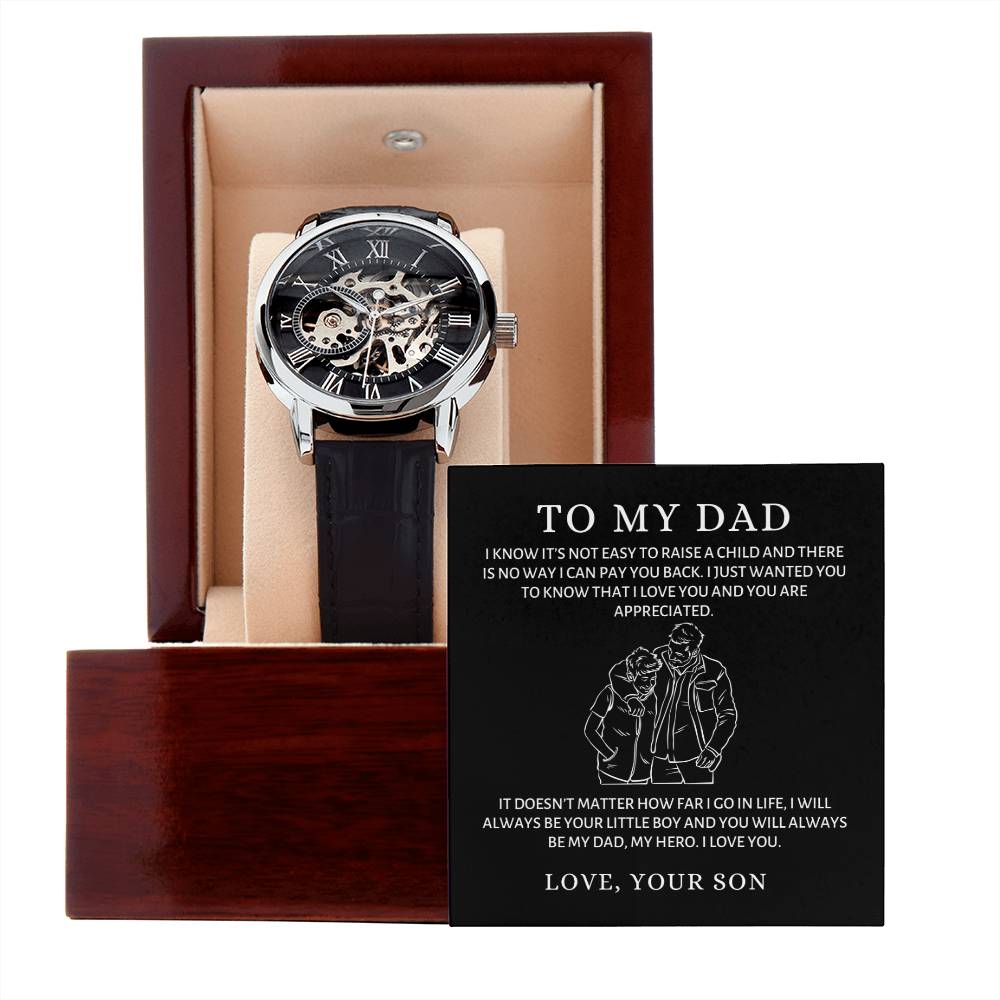 Men's Openwork Watch - To My Dad