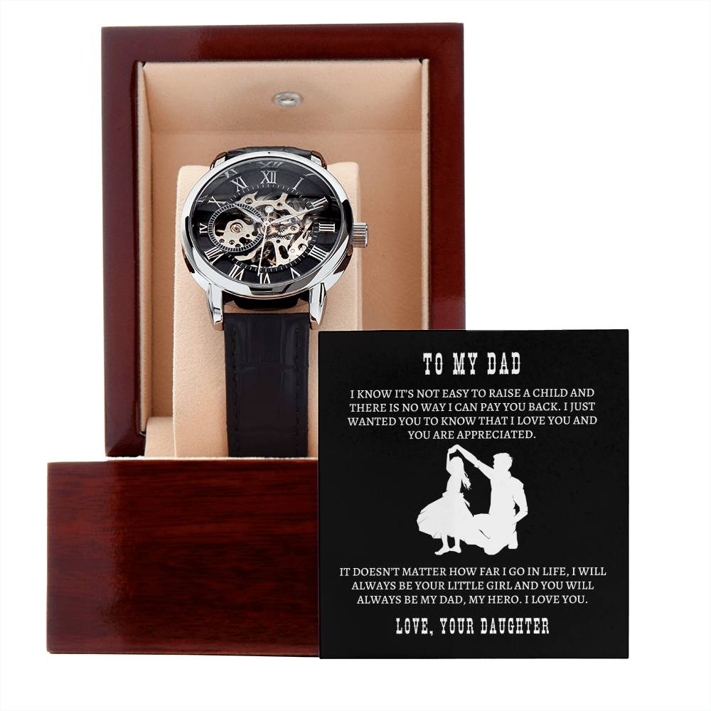 Men's Openwork Watch - Always Your Little Girl