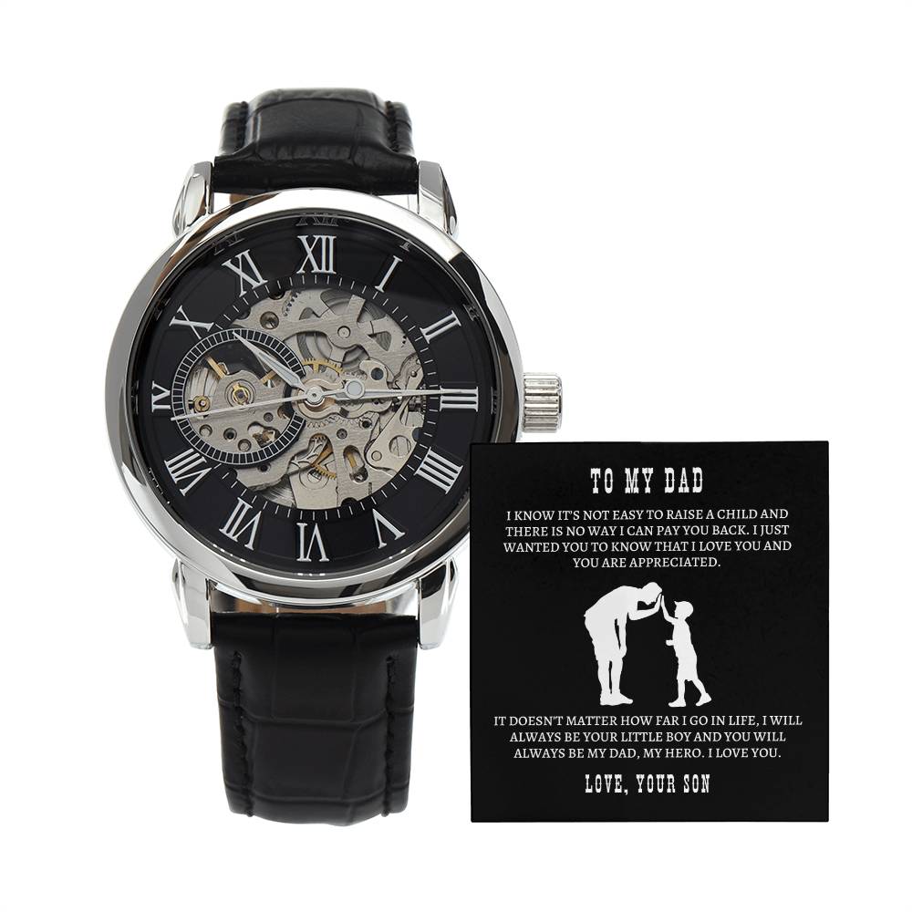 Men's Openwork Watch - Always Be My Hero