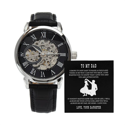 Men's Openwork Watch - Always Your Little Girl
