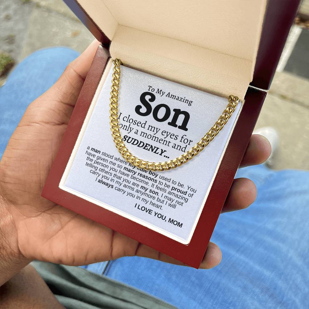 Cuban Link Chain - Always Carry You in My Heart