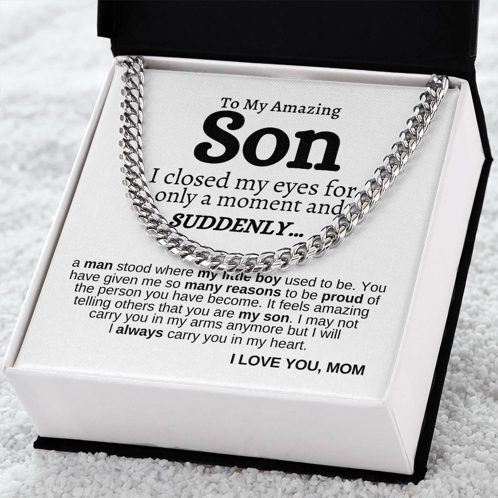 Cuban Link Chain - Always Carry You in My Heart