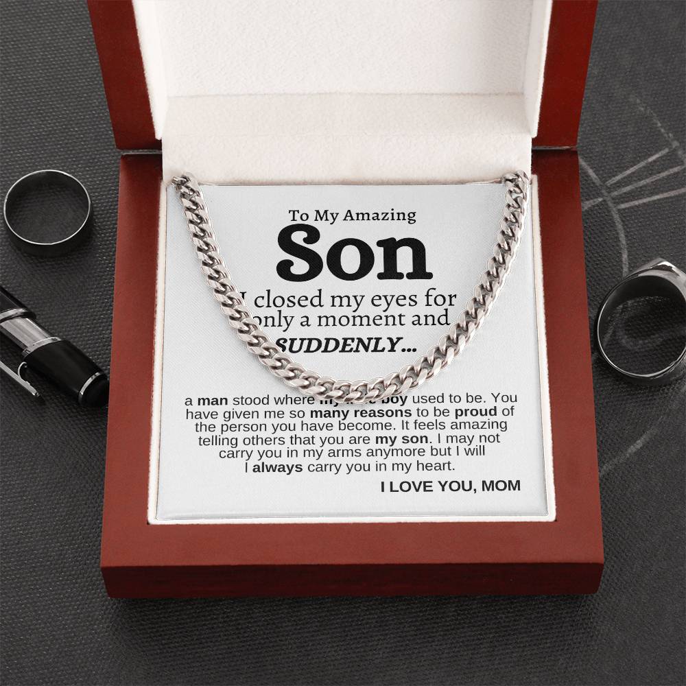 Cuban Link Chain - Always Carry You in My Heart