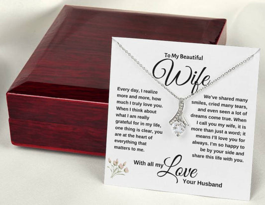 Alluring Beauty Necklace - Wife is More Than Just a Word