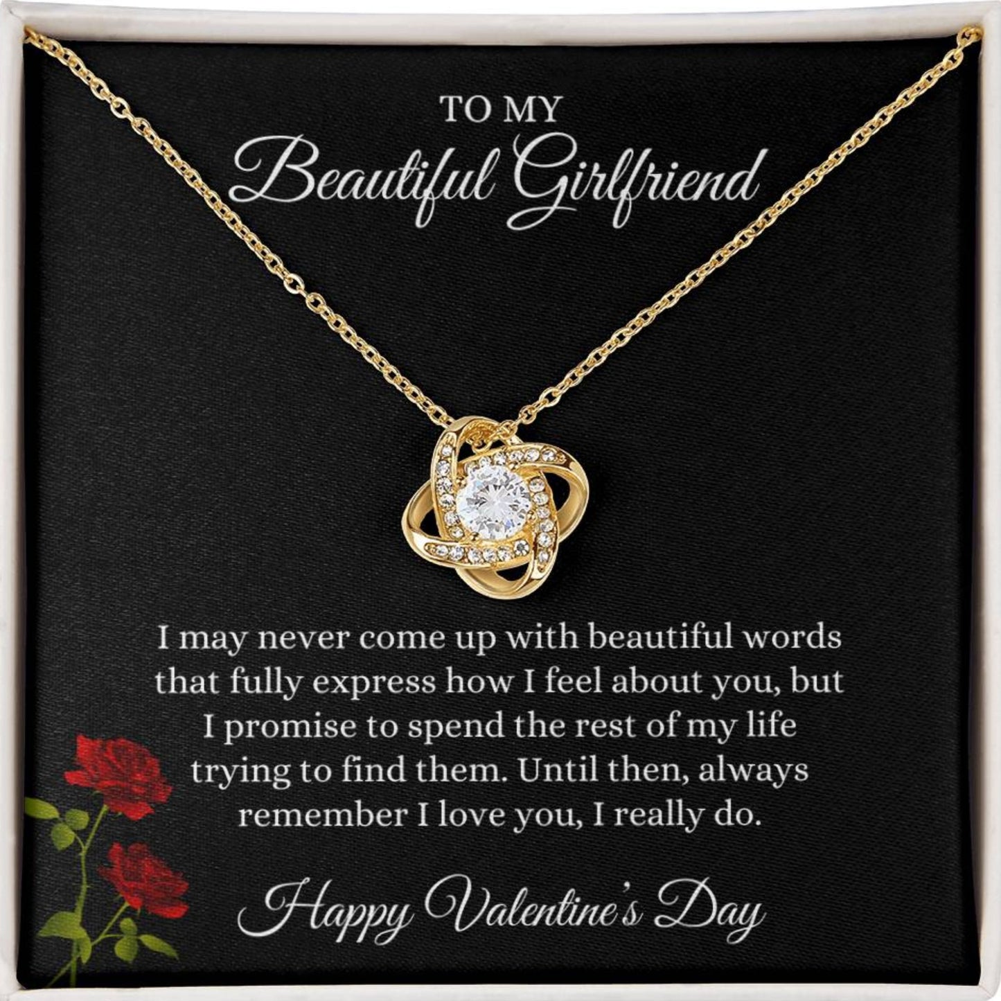 Love Knot Necklace - Beautiful Girlfriend
