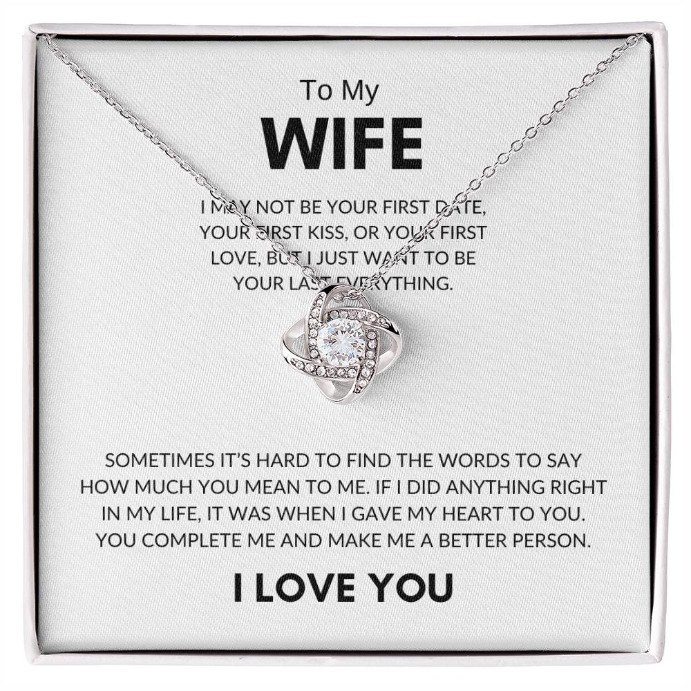 Love Knot Necklace - Wife
