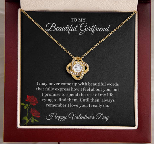 Love Knot Necklace - Beautiful Girlfriend