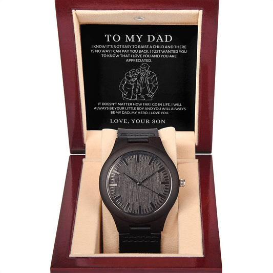 Wooden Watch - From Your Son