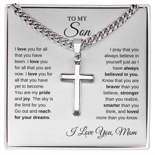 Cuban Chain Necklace and Pendant - Son