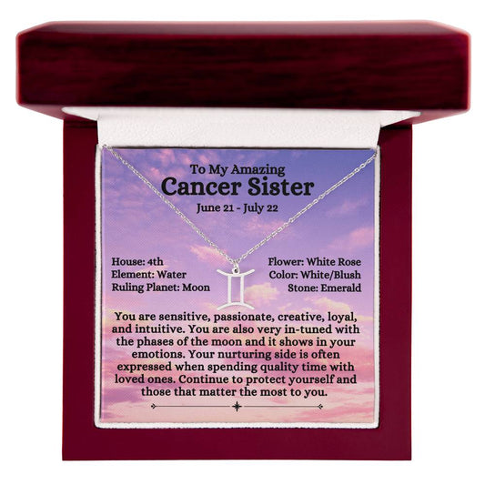 Cancer Sister - Light Pink Sky