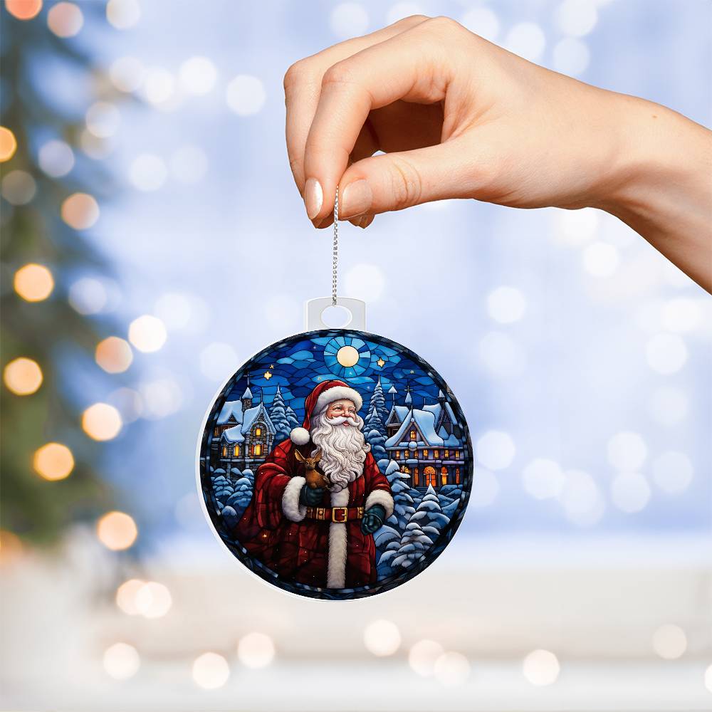 Acrylic Ornament Santa's Journey