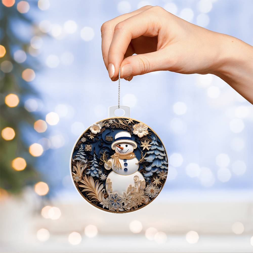 Acrylic Ornament - Winter Bliss