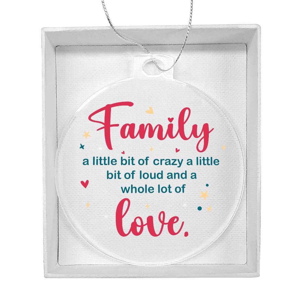 Acrylic Ornament Family Love