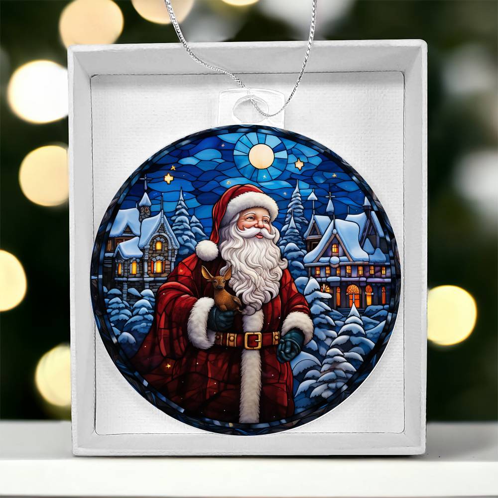 Acrylic Ornament Santa's Journey