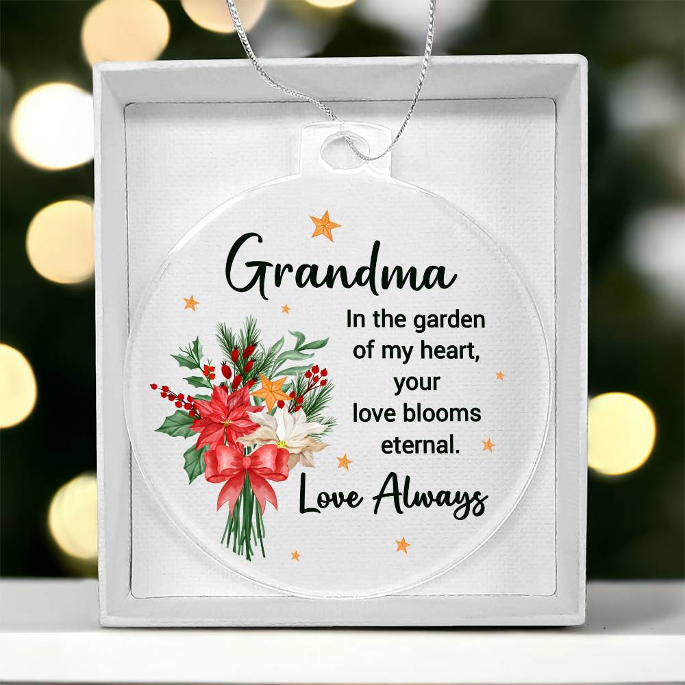 Acrylic Ornament In the Garden of My Heart