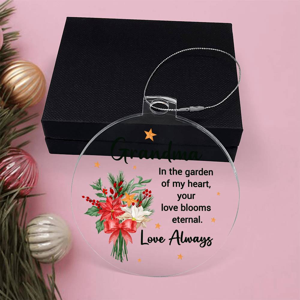 Acrylic Ornament In the Garden of My Heart