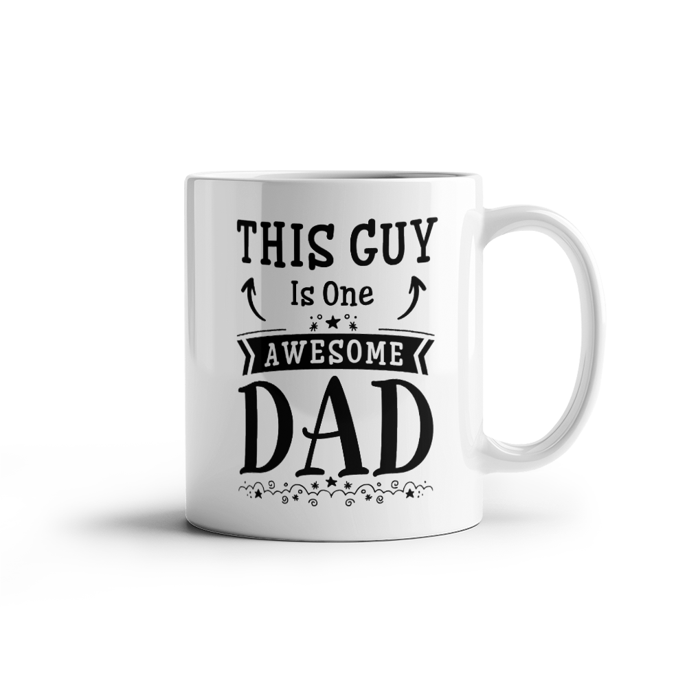 11 oz White Ceramic Mug This Is One Awesome Guy