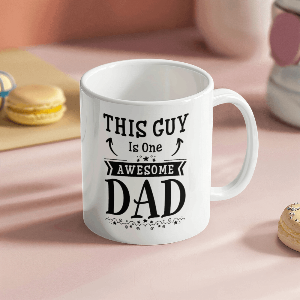 11 oz White Ceramic Mug This Is One Awesome Guy