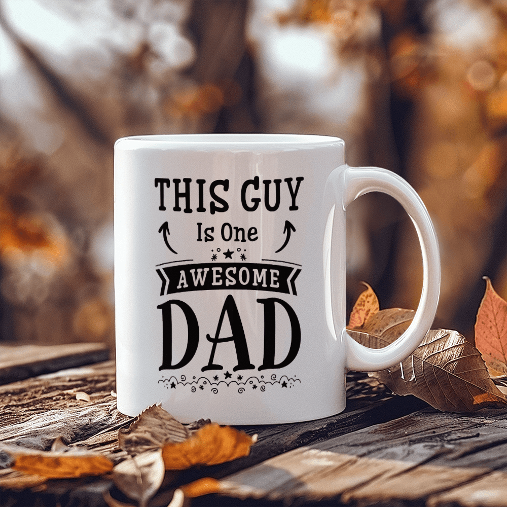 11 oz White Ceramic Mug This Is One Awesome Guy