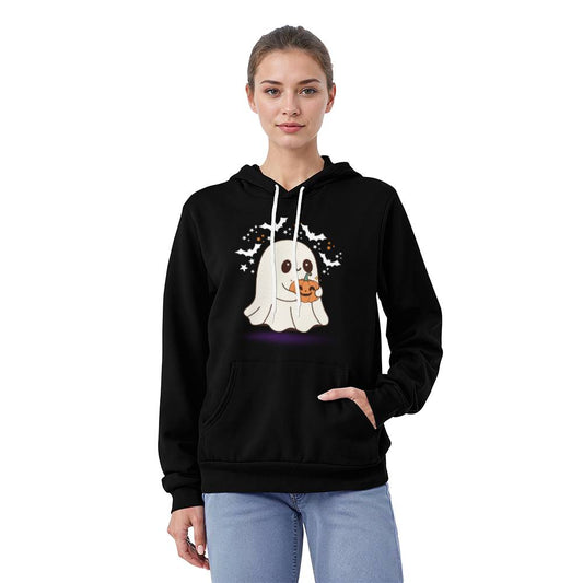 HAPPY GHOST BLACK HOODIE SWEATSHIRT