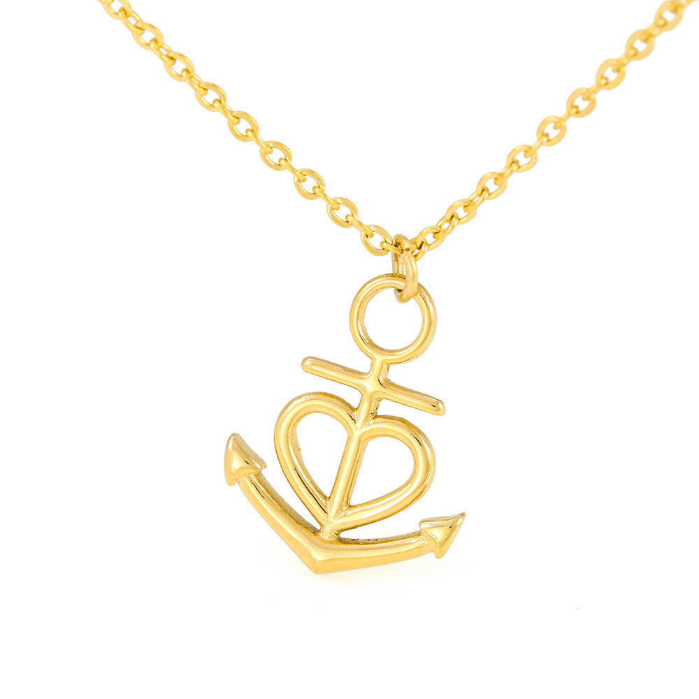 Artisan-Crafted Anchor Pendant Necklace Designed for Mother's Day