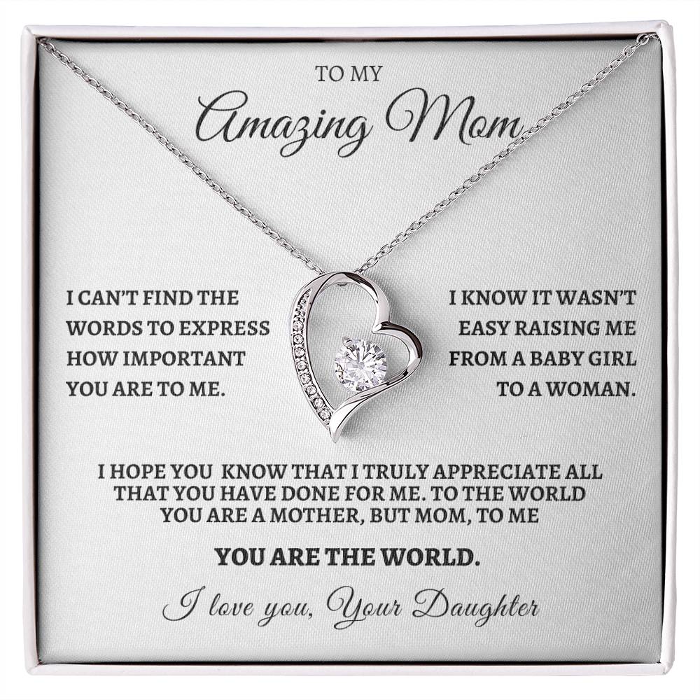 Forever Love Necklace- From Your Daughter, I Can't Find The Words