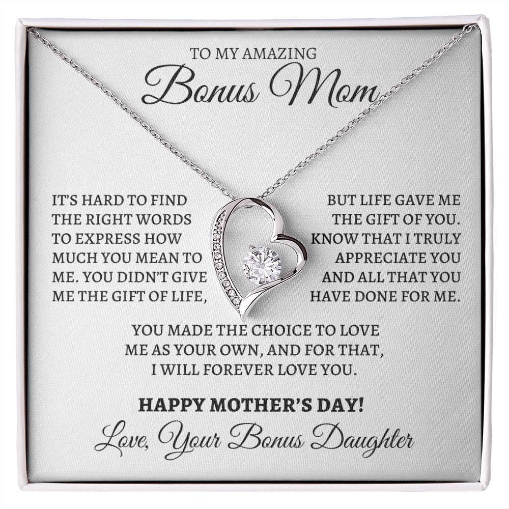 Mother's Day Forever Love Necklace from Bonus Daughter