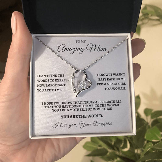 Forever Love Necklace- From Your Daughter, I Can't Find The Words