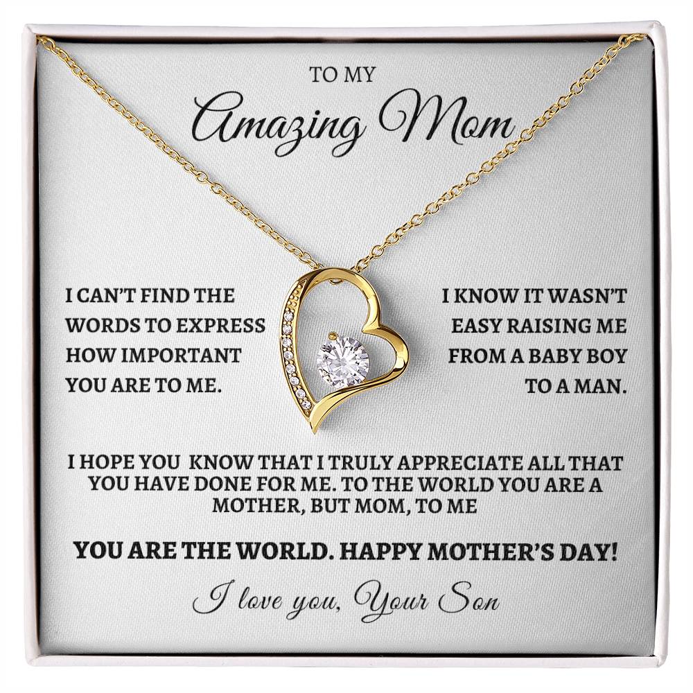 Happy Mother's Day from Your from Son - You Are The World To Me