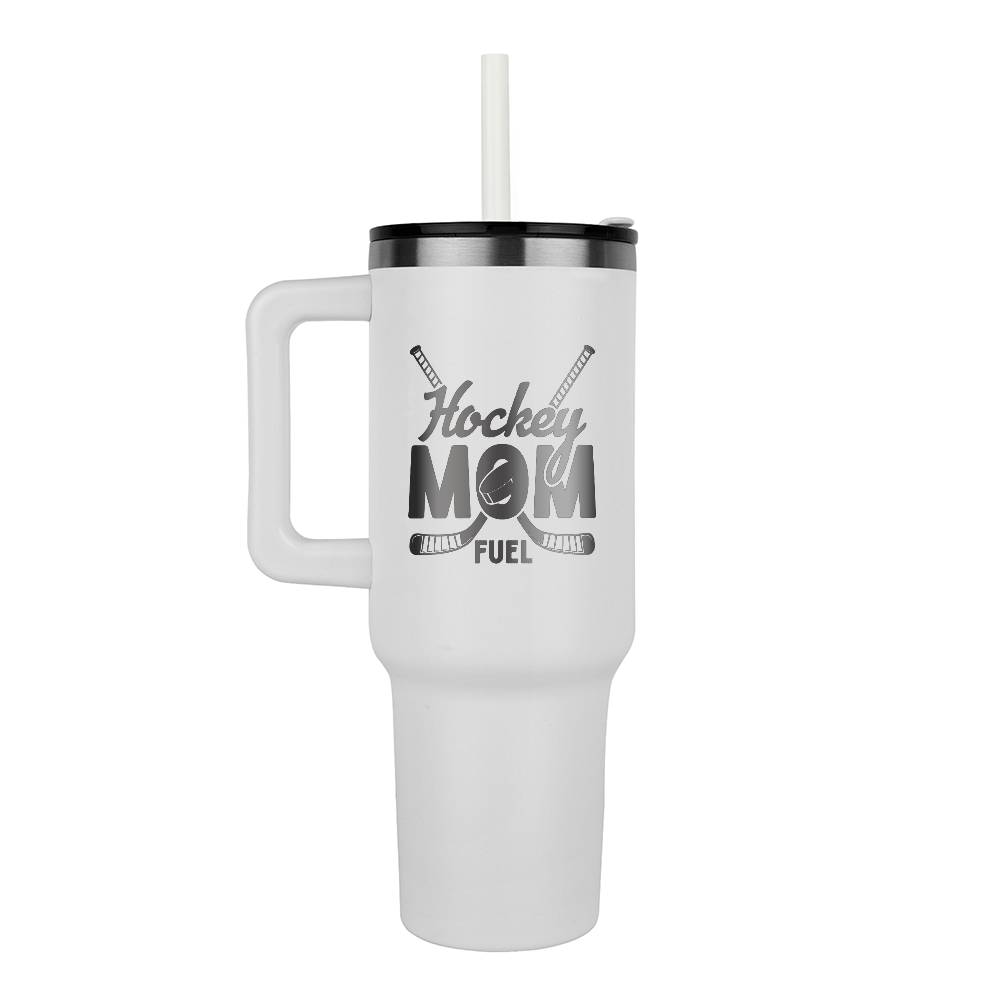 40 oz Stainless Steel Tumbler Hockey Mom