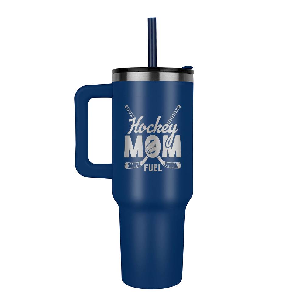 40 oz Stainless Steel Tumbler Hockey Mom