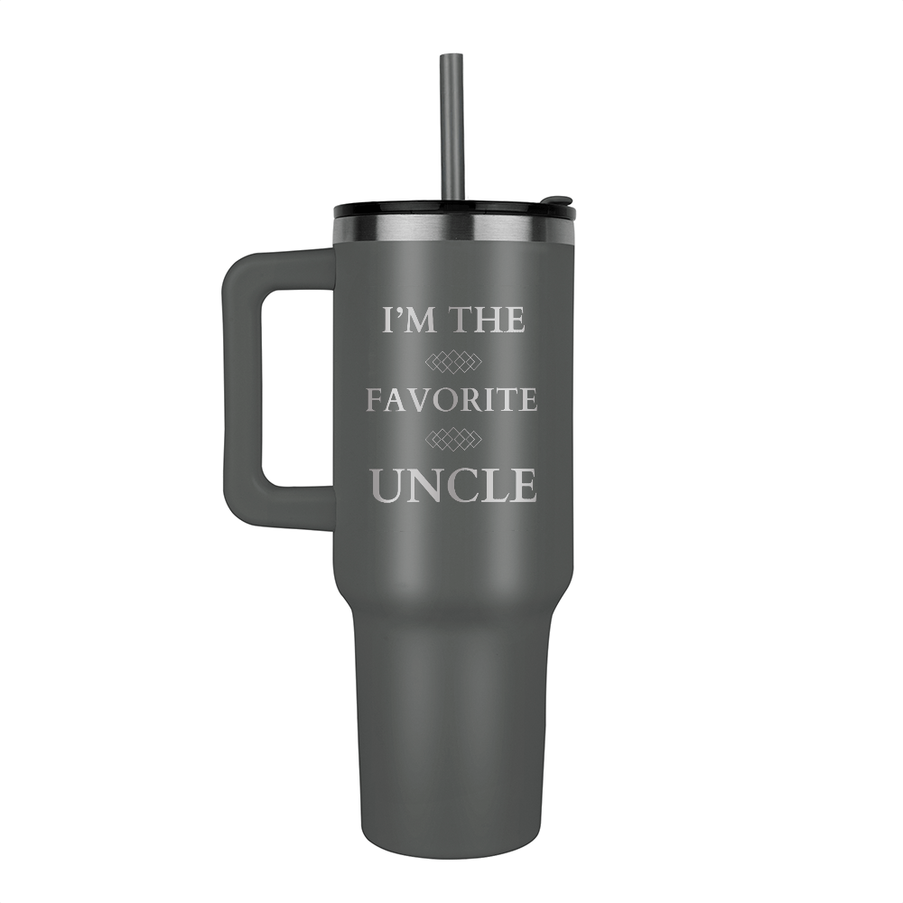 40 oz Stainless Steel Tumbler I'm the Favorite Uncle