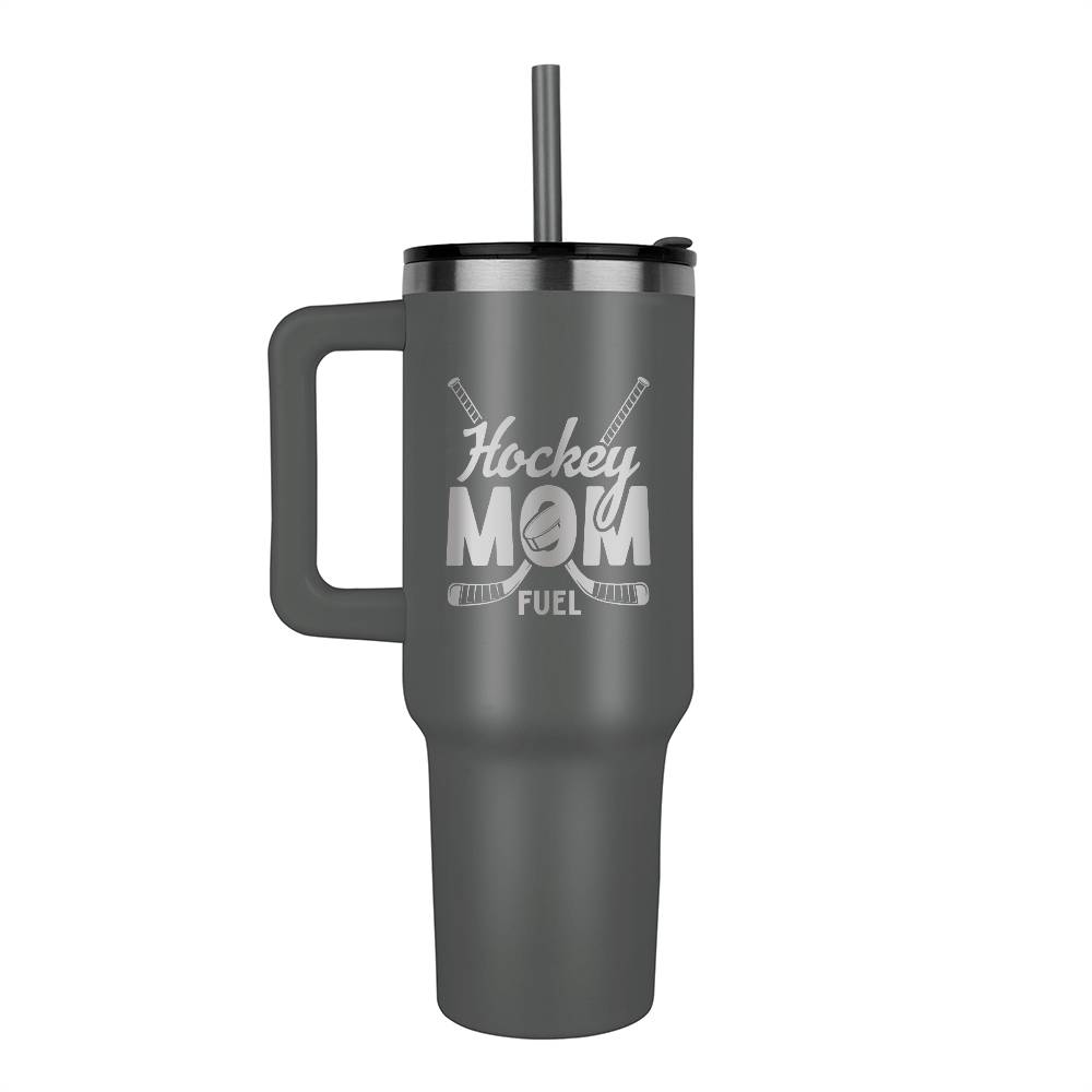 40 oz Stainless Steel Tumbler Hockey Mom