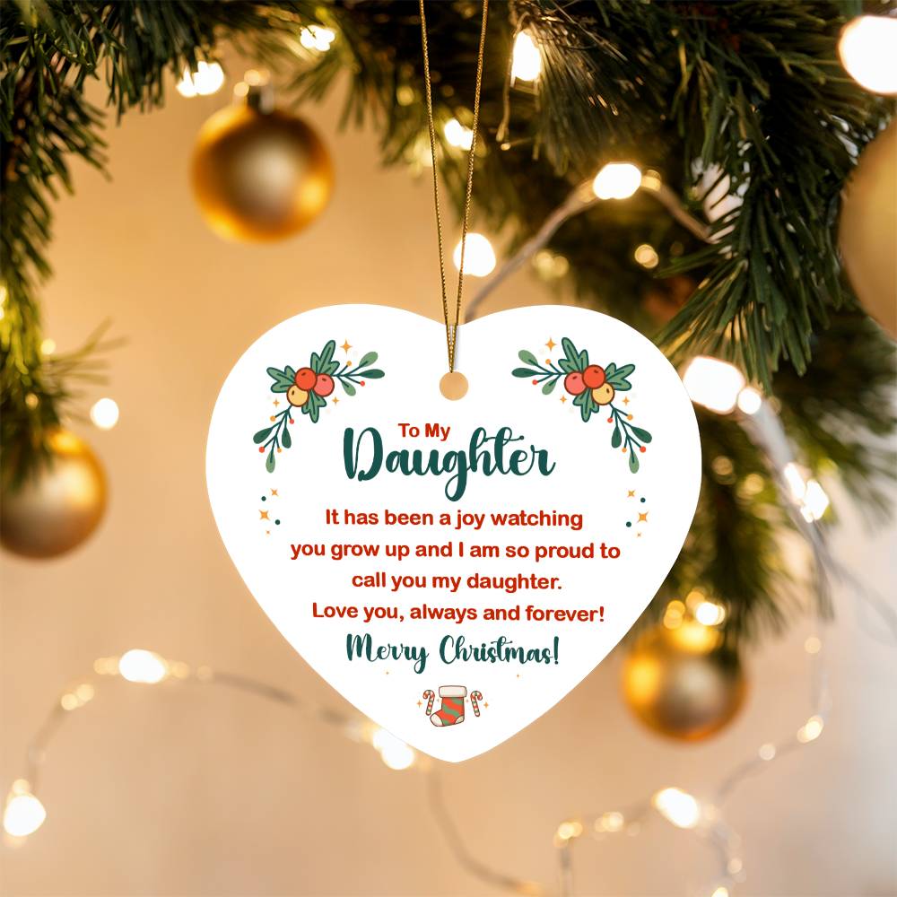Christmas Ornament - It's been a Joy Watching You Grow