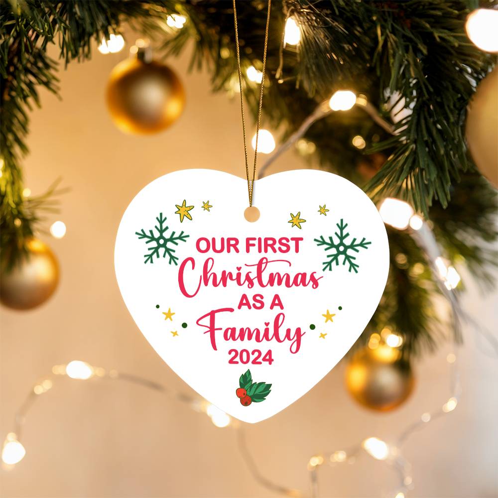 Christmas Ornament - Our First Christmas Together As a Family