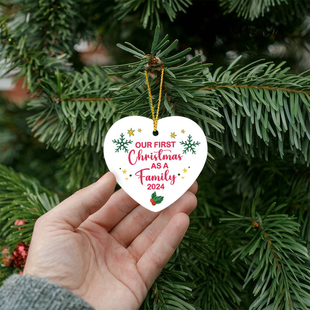 Christmas Ornament - Our First Christmas Together As a Family