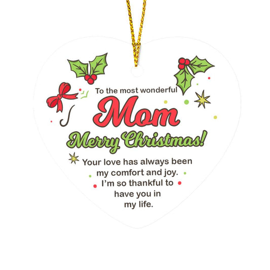 Christmas Ornament - The Most Wonderful Mom Ornament