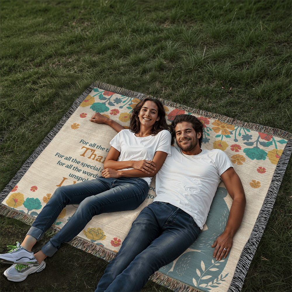 Heirloom Woven Blanket Mama Bear (Landscape/Horizontal)
