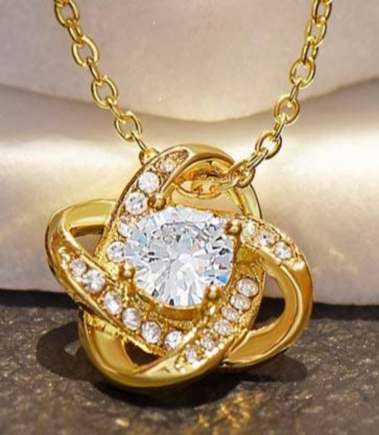 Love Knot Necklace and Valentine's Day Message for Your Beautiful Wife