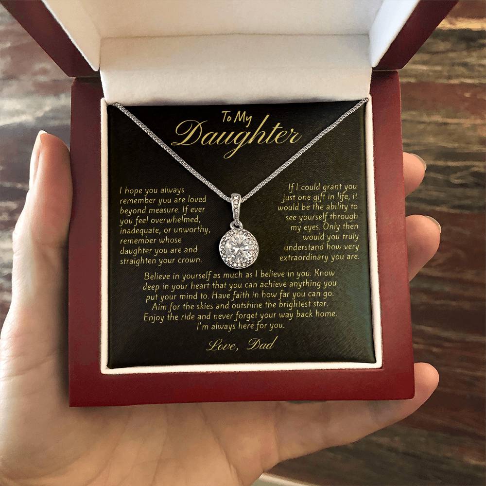 Necklace Gift for Daughter from Dad - Available in Eight Pendant Variations