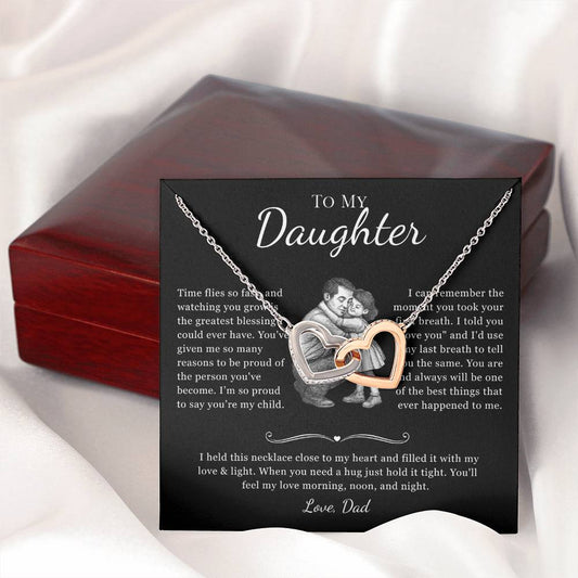 Necklace Gift for Daughter from Dad - Four Pendant Variations to Choose From