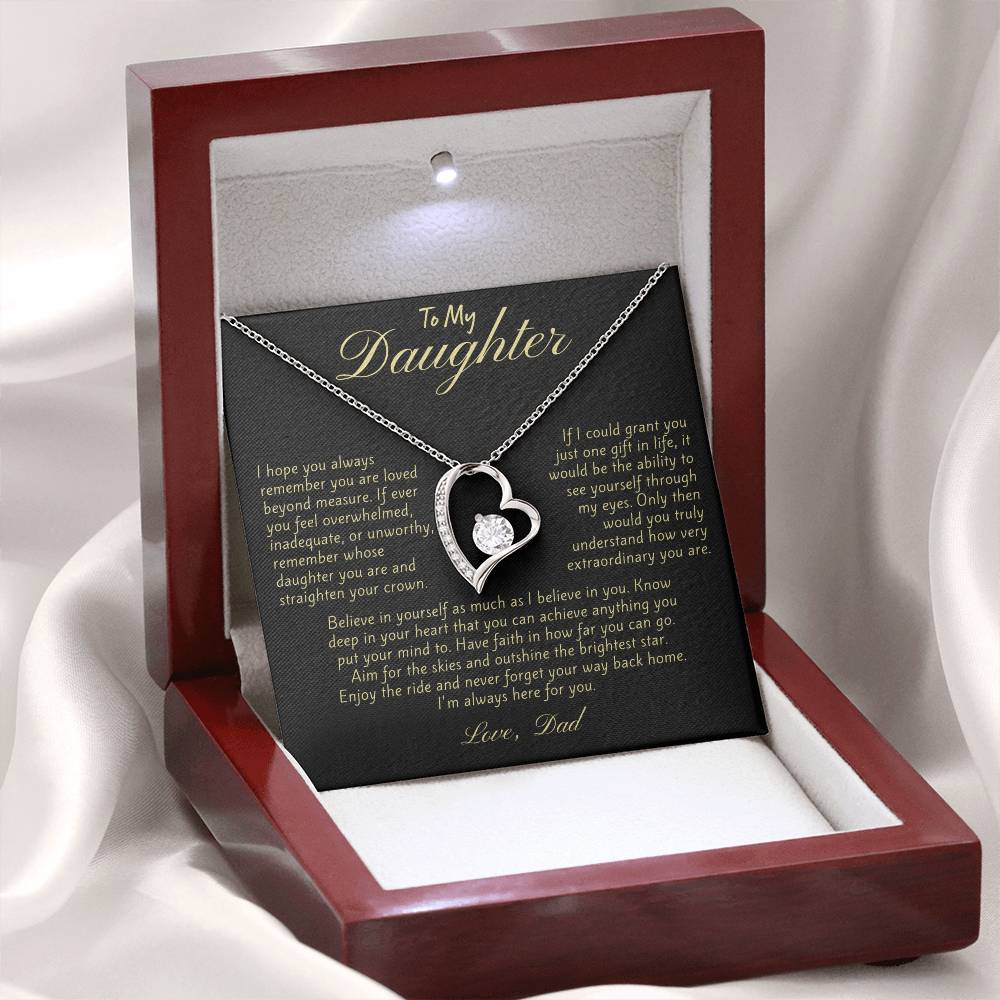 Necklace Gift for Daughter from Dad - Available in Eight Pendant Variations