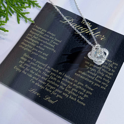 Necklace Gift for Daughter from Dad - Available in Eight Pendant Variations