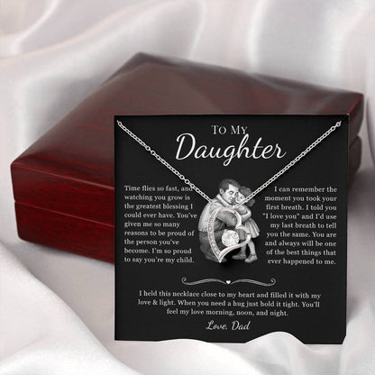 Necklace Gift for Daughter from Dad - Four Pendant Variations to Choose From